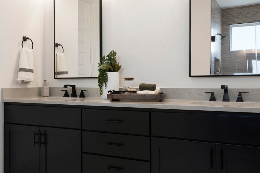 Close-up of interior finishes inside a home in Park Collection At Wolf Ranch, Georgetown (Image 25).