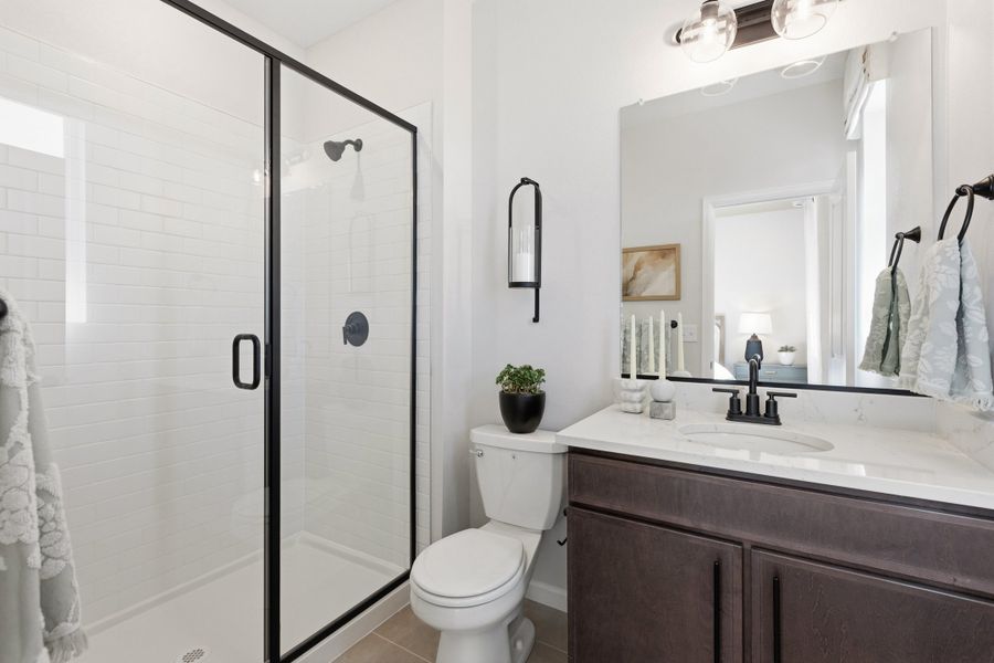 Representative furnished interior of a home built from the 4904 by Risewell Homes in The Aurora Highlands, Aurora (Image 21).