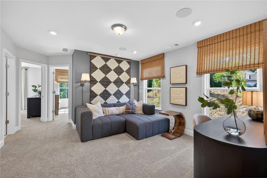 Furnished interior view inside a new home in Ansley Towns, Cumming (Image 36).