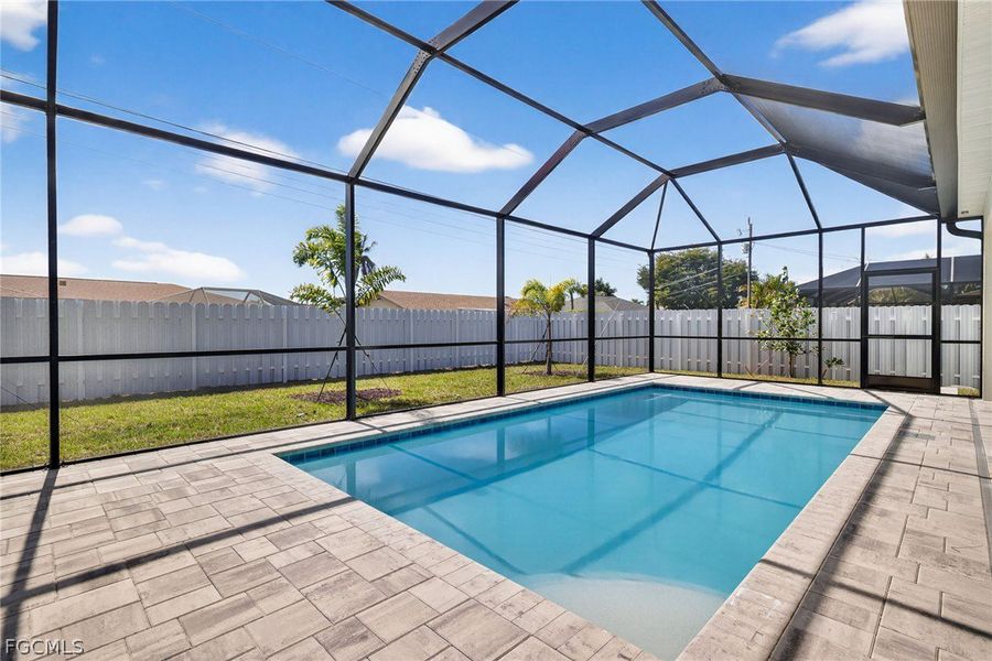 Exterior details and patio area of a home in Cape Coral, Cape Coral (Image 20).