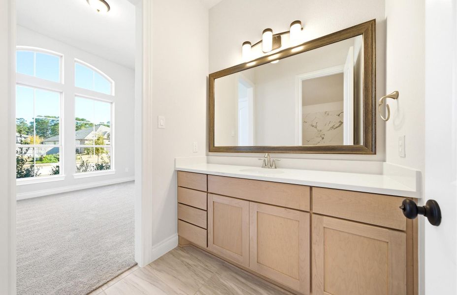 Furnished interior view inside a new home in Artavia 70′, Conroe (Image 6).