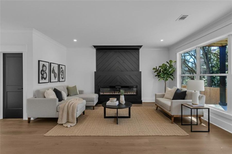 Furnished interior view inside a new home in , Hoschton (Image 11). Furnished interior view inside a new home in , Hoschton (Image 11).