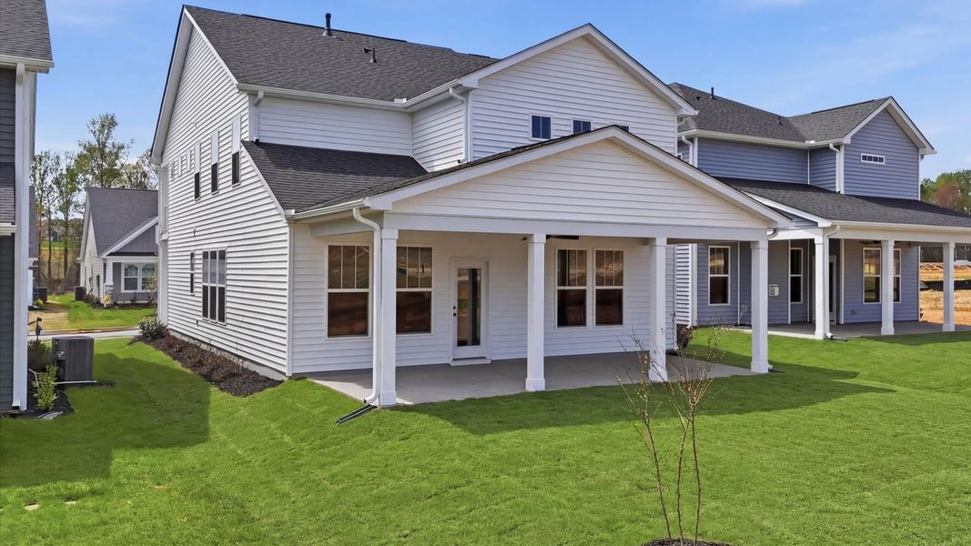 Exterior details and patio area of a home in Harrier Point, Woodruff (Image 21).