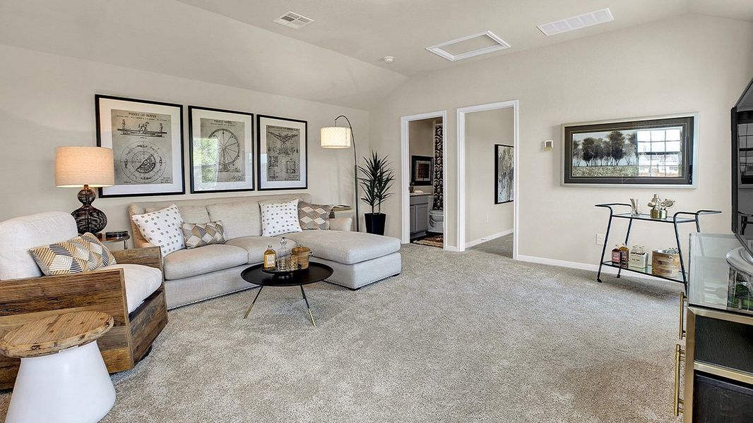 Representative furnished interior of a home built from the The Roosevelt by D.R. Horton in Southgrove, Kyle (Image 11). Representative furnished interior of a home built from the The Roosevelt by D.R. Horton in Southgrove, Kyle (Image 11).