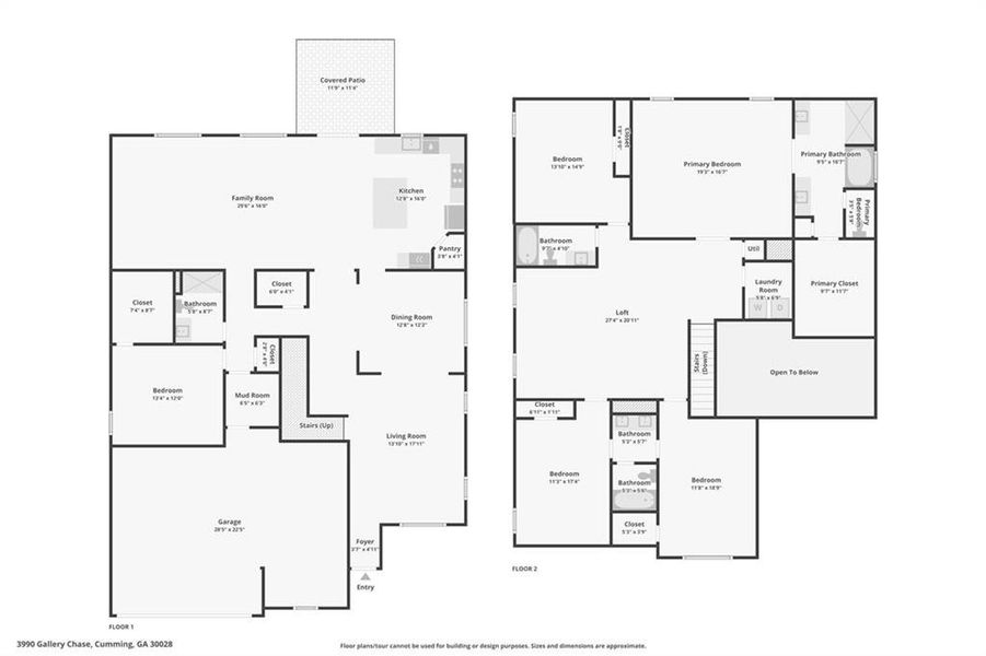 2D floor plan layout of this home in , Cumming, GA (Image 4).