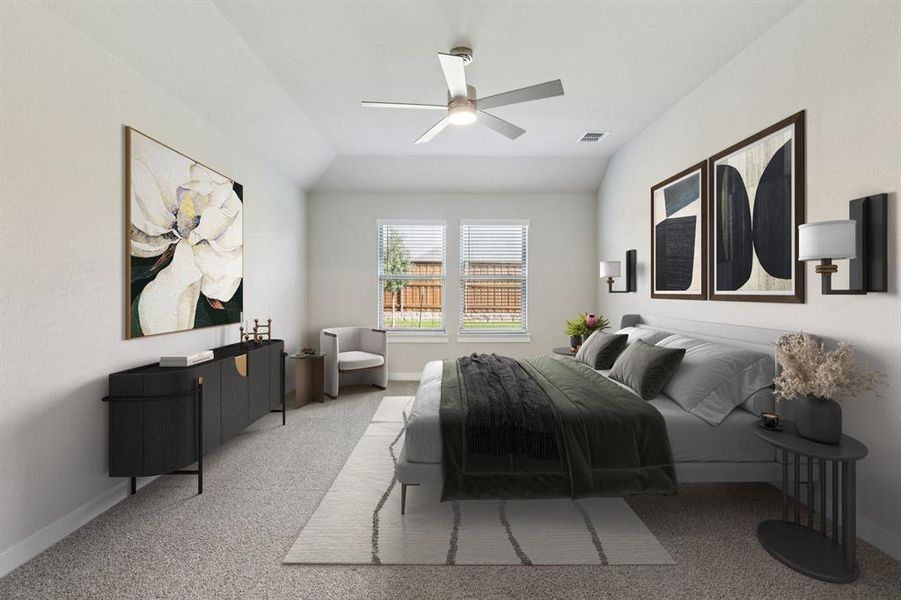 Primary Suite in the Emmy II home plan by Trophy Signature Homes - REPRESENTATIVE PHOTO Primary Suite in the Emmy II home plan by Trophy Signature Homes - REPRESENTATIVE PHOTO