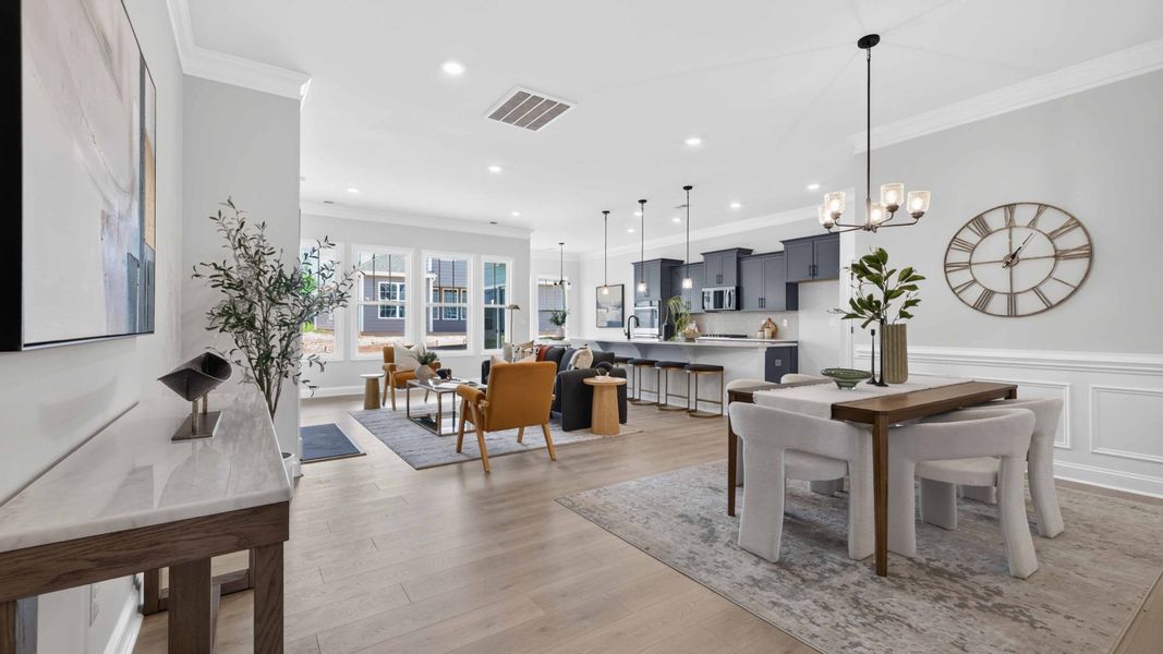 Furnished interior view inside a new home in Sylvan Creek, Denver (Image 3).