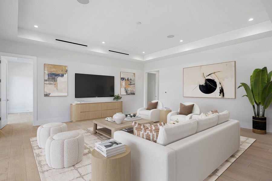 Entertainment Loft - Virtually Staged