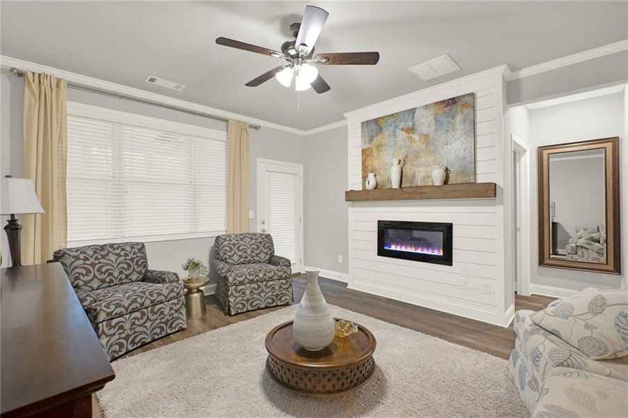 Furnished interior view inside a new home in , Flowery Branch (Image 30).