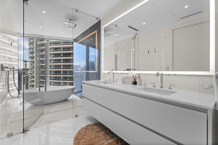 Furnished interior view inside a new home in , Miami (Image 5).