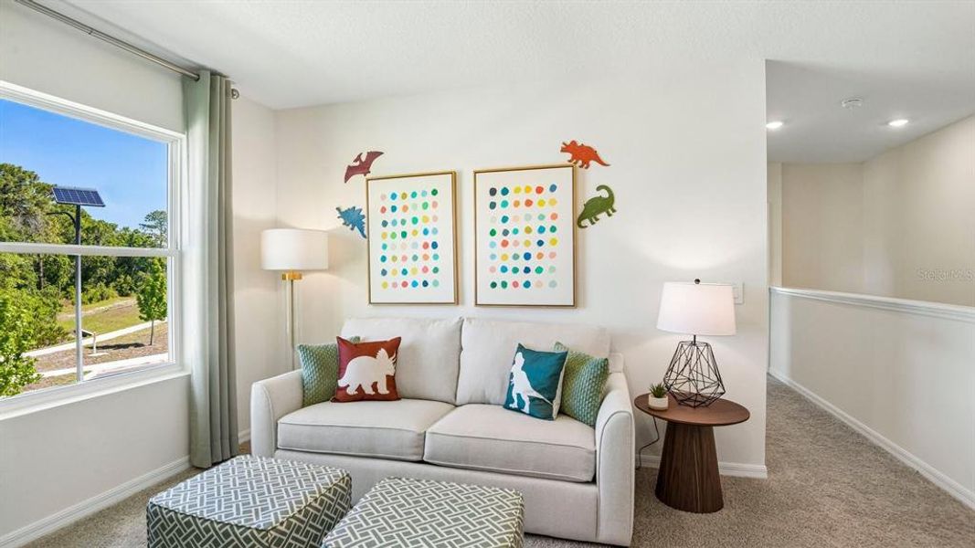 Furnished interior view inside a new home in Sanctuary at Citrus Park Townhomes, Tampa (Image 34).