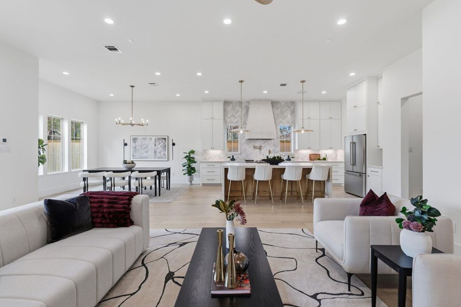 Furnished interior view inside a new home in , Houston (Image 42).