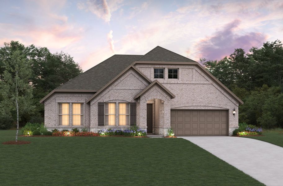 Representative exterior photo of a completed home built from the Stockdale by Beazer Homes in Enclave at Legacy Hills: Overlook 60', Celina, TX (Image 2).