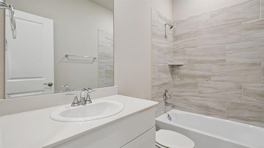 Photo is not of the actual home, but is an inspirational photo of builder’s model home and may depict options, furnishings, and/or decorator features that are not included.