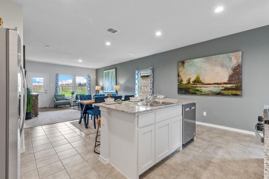 Furnished interior view inside a new home in Springhill South, Boyd (Image 19).