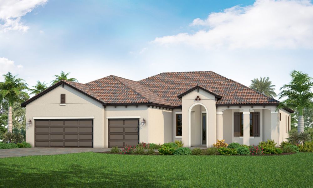 Representative exterior photo of a completed home built from the Captiva by Neal Communities in SkySail, Naples, FL (Image 22).