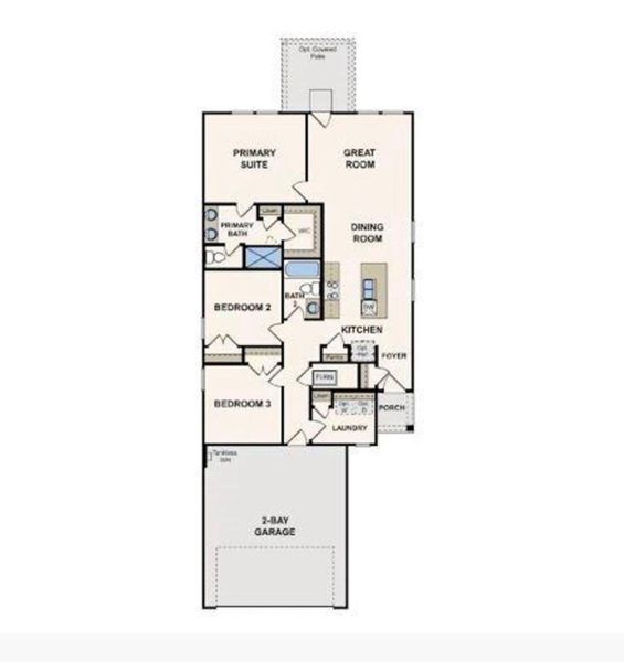 2D floor plan layout of this home in Maple Heights, Porter, TX (Image 5).