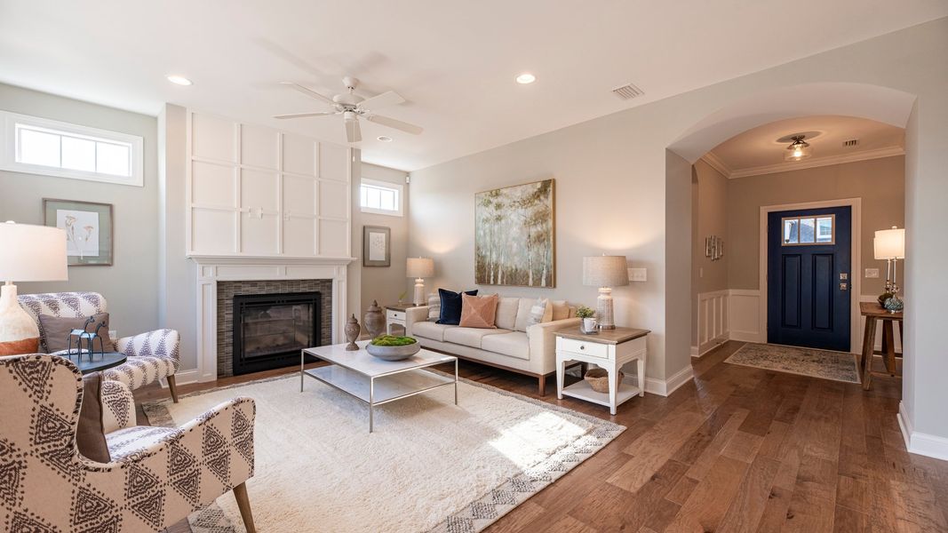 Representative furnished interior of a home built from the Portico by Epcon Communities in The Villas at Pinewood, Asheboro (Image 6). Representative furnished interior of a home built from the Portico by Epcon Communities in The Villas at Pinewood, Asheboro (Image 6).
