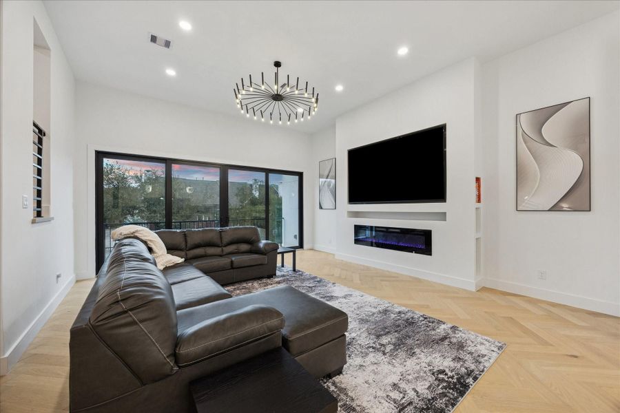 Furnished interior view inside a new home in , Houston (Image 9).