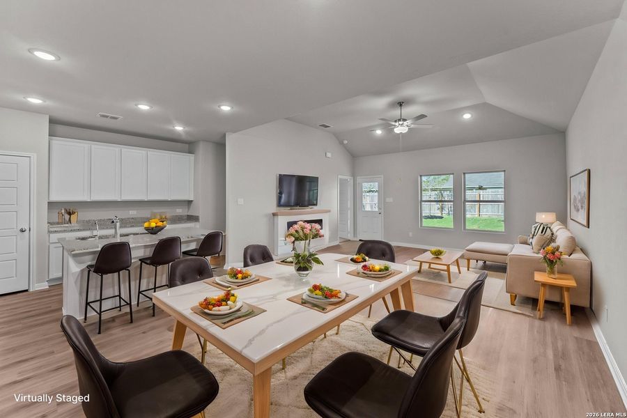 Furnished interior view inside a new home in Verano Farms, San Antonio (Image 6).
