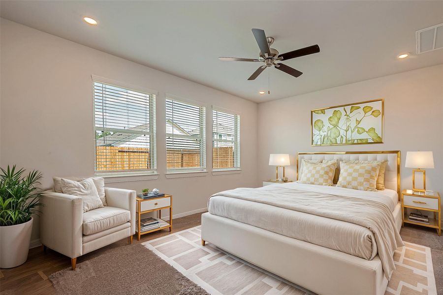 Furnished interior view inside a new home in Enclave At Dobbin, Magnolia (Image 14).