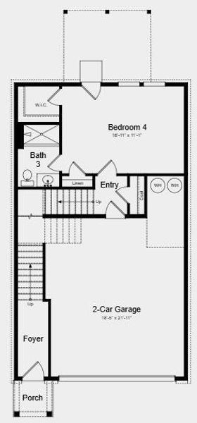 2D floor plan layout of this home in Rosewood Farm, Lawrenceville, GA (Image 3). 2D floor plan layout of this home in Rosewood Farm, Lawrenceville, GA (Image 3).