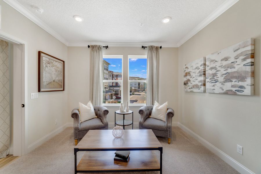 Furnished interior view inside a new home in Gatherings® of Lake Nona, Orlando (Image 13).