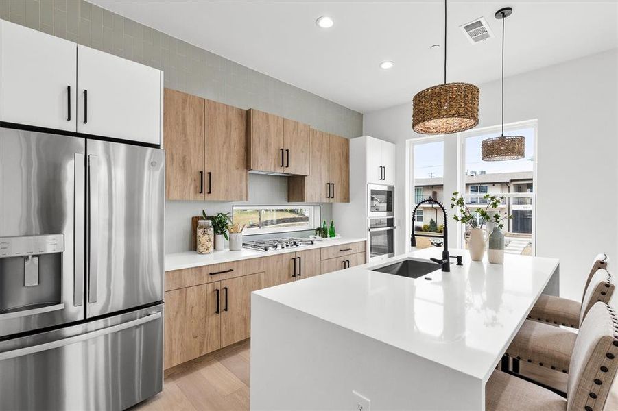 Bright, Airy Kitchen - Sure to Make Cooking a Breeze!