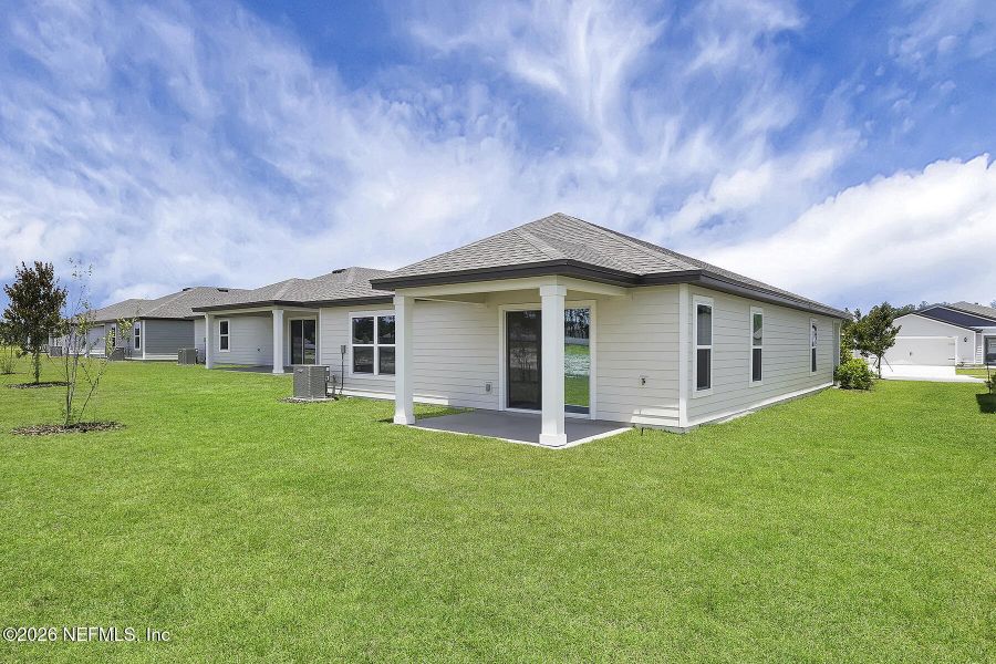 Exterior details and patio area of a home in Westport Landing, Jacksonville (Image 3).