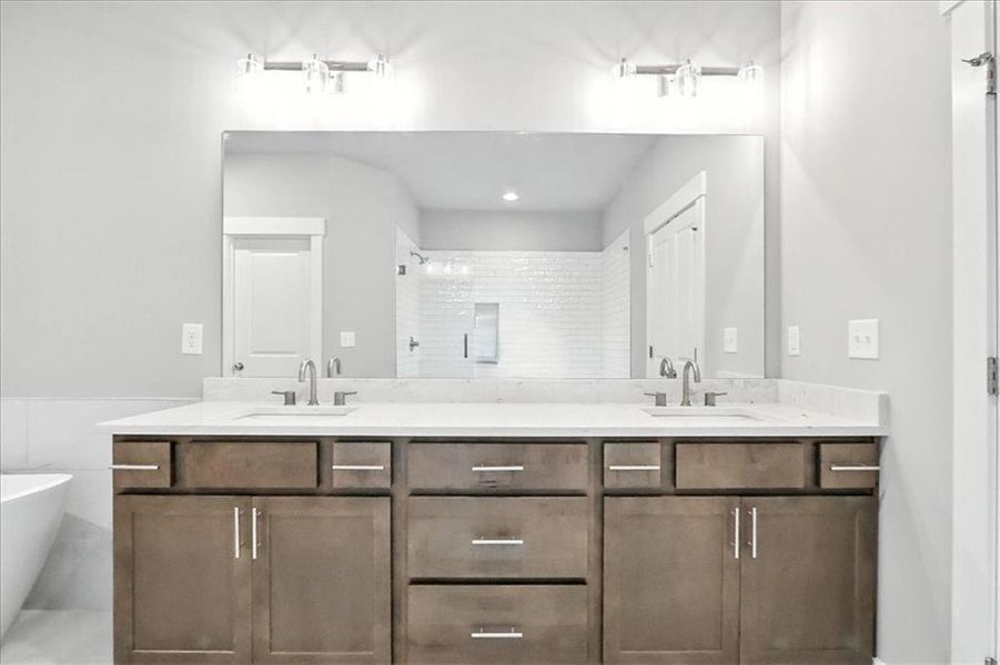 Furnished interior view inside a new home in Old Town Estates, Dacula (Image 44).