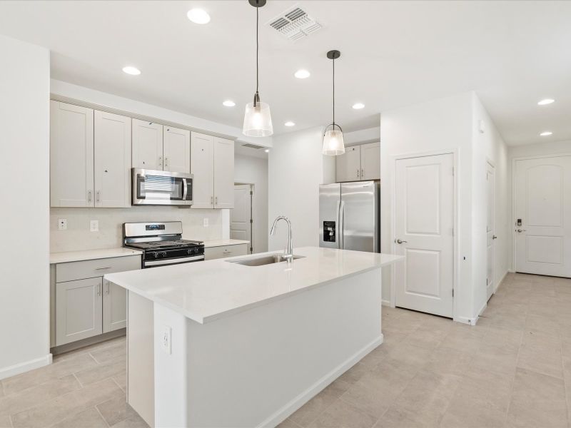 Furnished interior view inside a new home in Valencia Crossing, Tucson (Image 3).