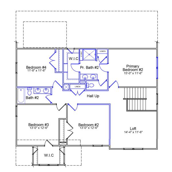 2D floor plan layout of this home in Scotts Hill Village, Wilmington, NC (Image 3). 2D floor plan layout of this home in Scotts Hill Village, Wilmington, NC (Image 3).