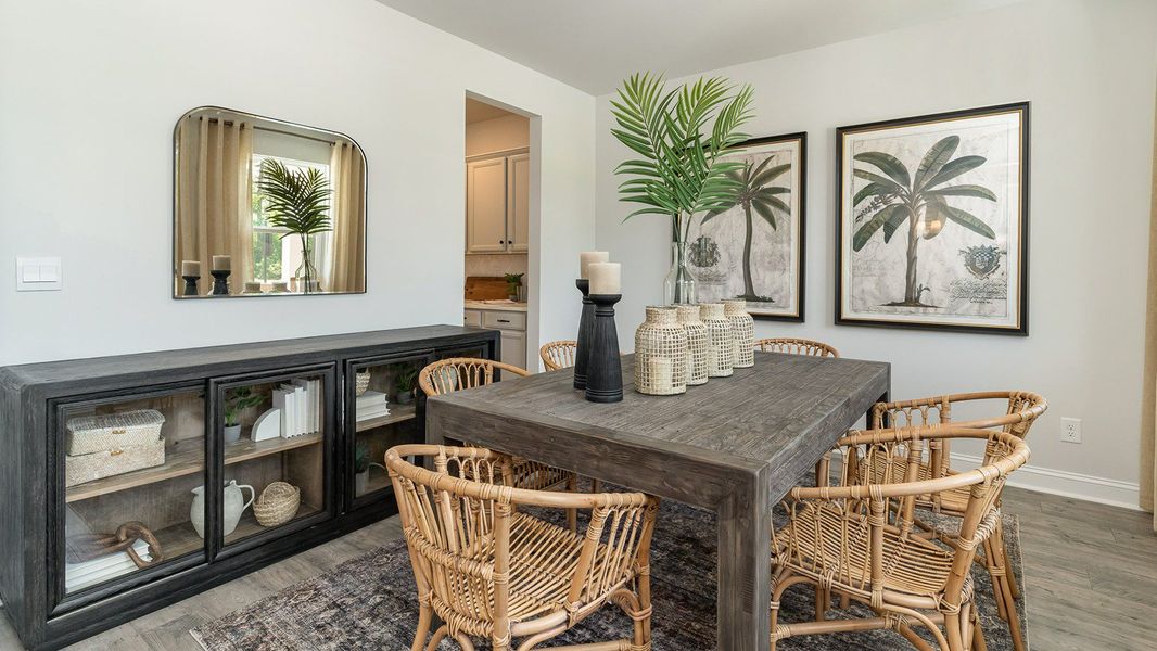 Representative furnished interior of a home built from the HARBOR OAK by D.R. Horton in Spring View Landing, Loris (Image 22).