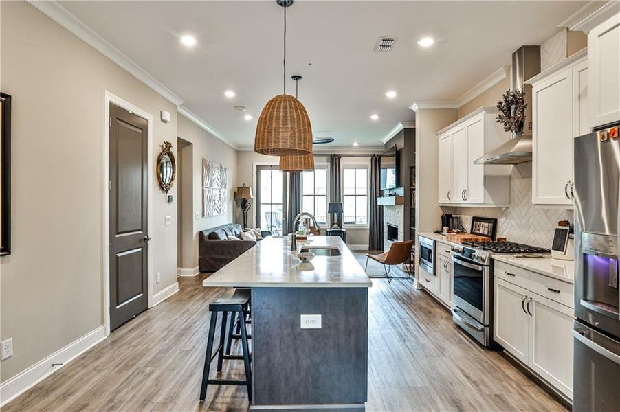 Furnished interior view inside a new home in Waterside Condos, Peachtree Corners (Image 14).
