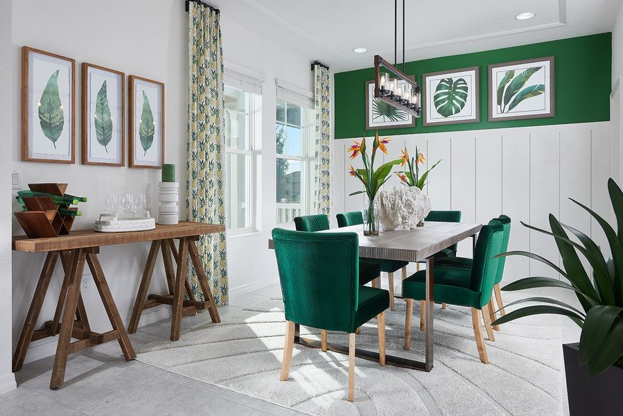 Representative furnished interior of a home built from the Jefferson by Park Square Residential in Townwalk at Babcock Ranch, Punta Gorda (Image 5).