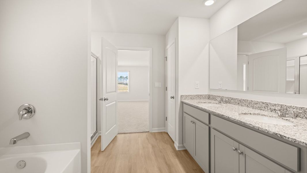 Representative furnished interior of a home built from the Mansfield by D.R. Horton in Northwoods at Mirror Lake, Villa Rica (Image 14). Representative furnished interior of a home built from the Mansfield by D.R. Horton in Northwoods at Mirror Lake, Villa Rica (Image 14).