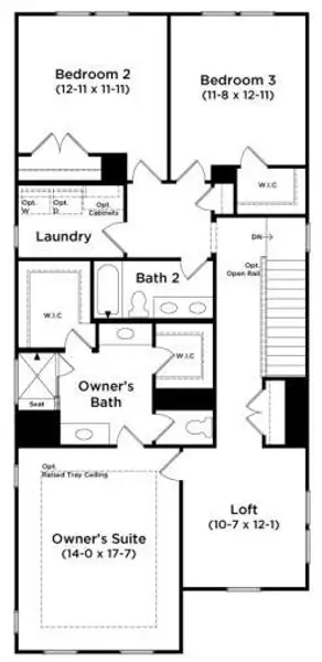 2D floor plan layout of this home in , Charlotte, NC (Image 3).