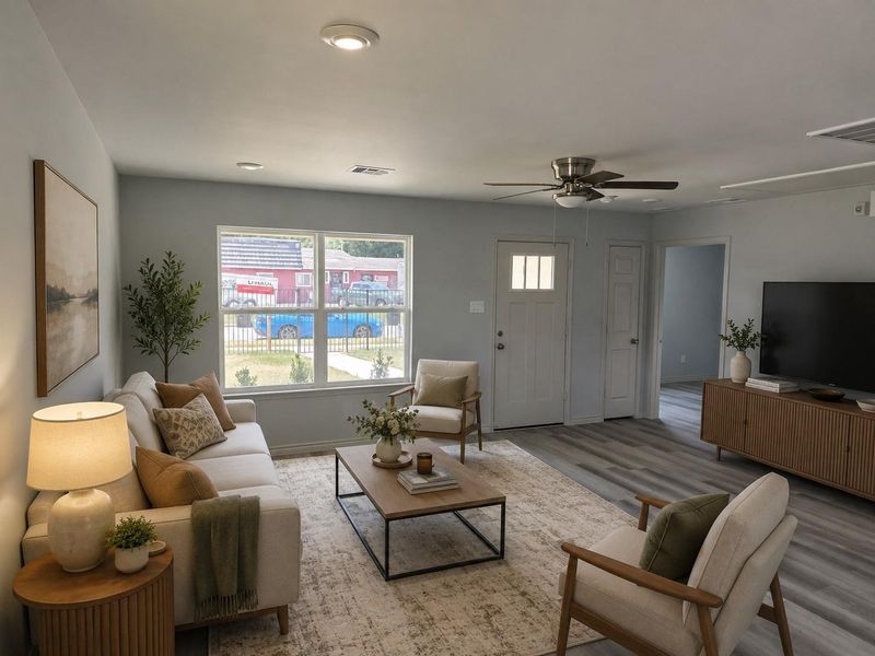 Staged Family Room Staged Family Room