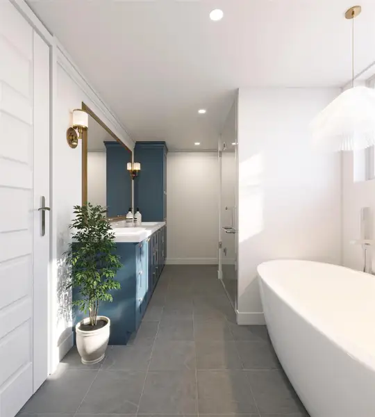 Furnished interior view inside a new home in , Houston (Image 3).