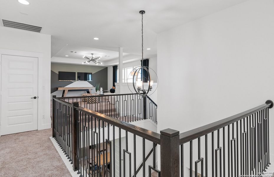 Furnished interior view inside a new home in Legacy at Lake Dunlap, New Braunfels (Image 24).