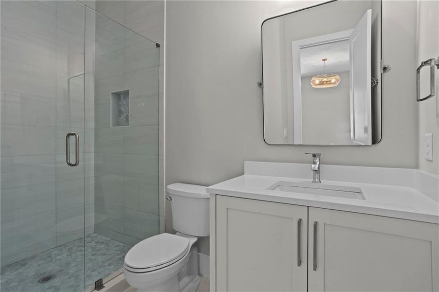 Furnished interior view inside a new home in , Atlanta (Image 15).