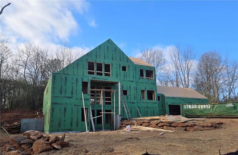 In-progress construction of a new home in Aster, Roswell, GA (Image 19).