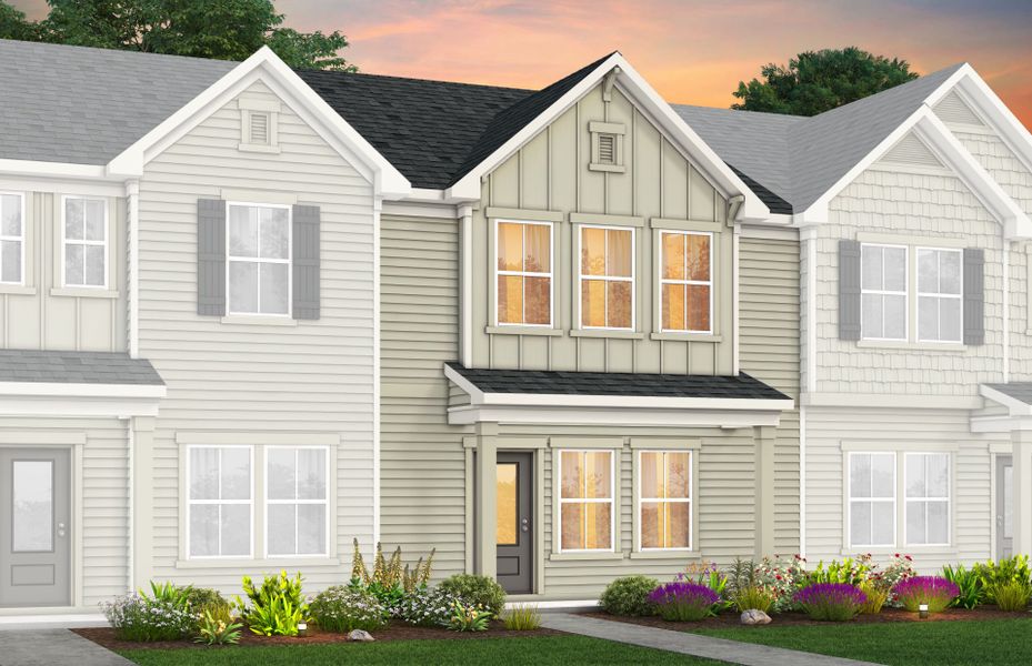 Representative exterior photo of a completed home built from the Graylyn by Pulte Homes in Parkside Towns, Charlotte, NC (Image 31).