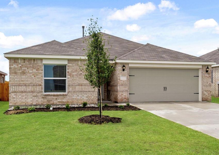 The Sabine is a beautiful one-story brick home.