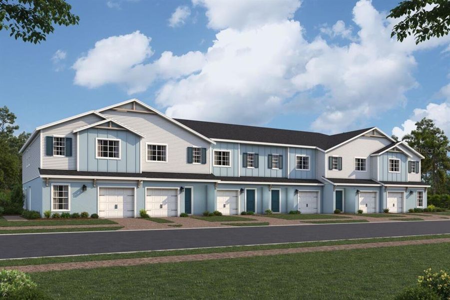 Front exterior of a new home in Reeves Place, Orlando, FL, highlighting curb appeal (Image 16).