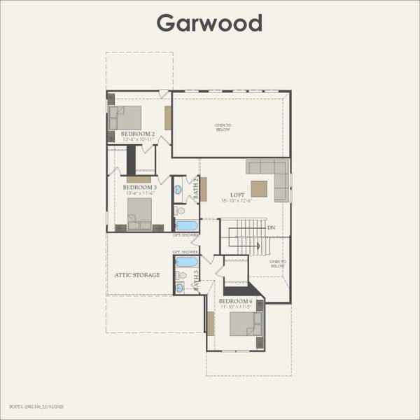 2D floor plan layout for the Garwood by Pulte Homes in West Cypress Hills, Spicewood, TX (Image 4). 2D floor plan layout for the Garwood by Pulte Homes in West Cypress Hills, Spicewood, TX (Image 4).