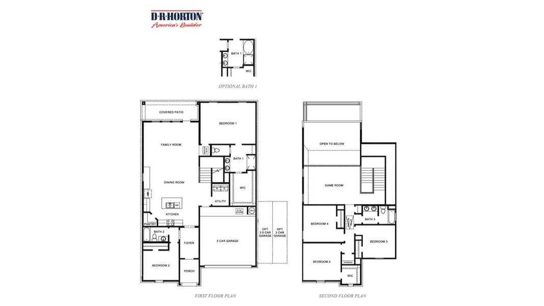 2D floor plan layout for the GRAYSON by D.R. Horton in Evergreen, Rosenberg, TX (Image 3). 2D floor plan layout for the GRAYSON by D.R. Horton in Evergreen, Rosenberg, TX (Image 3).