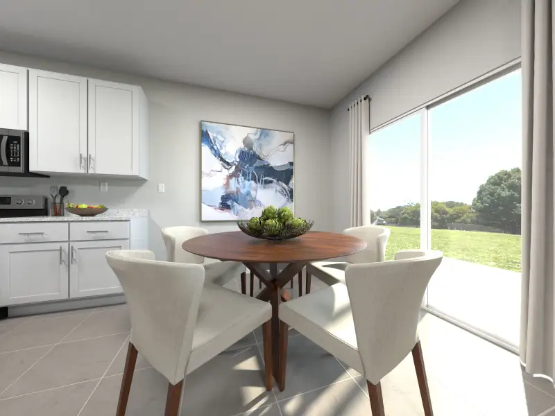 Furnished interior view inside a new home in Kings Preserve, Jacksonville (Image 3). Furnished interior view inside a new home in Kings Preserve, Jacksonville (Image 3).