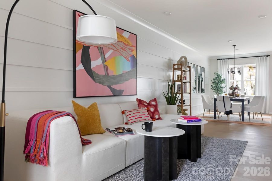 Open concept first floor