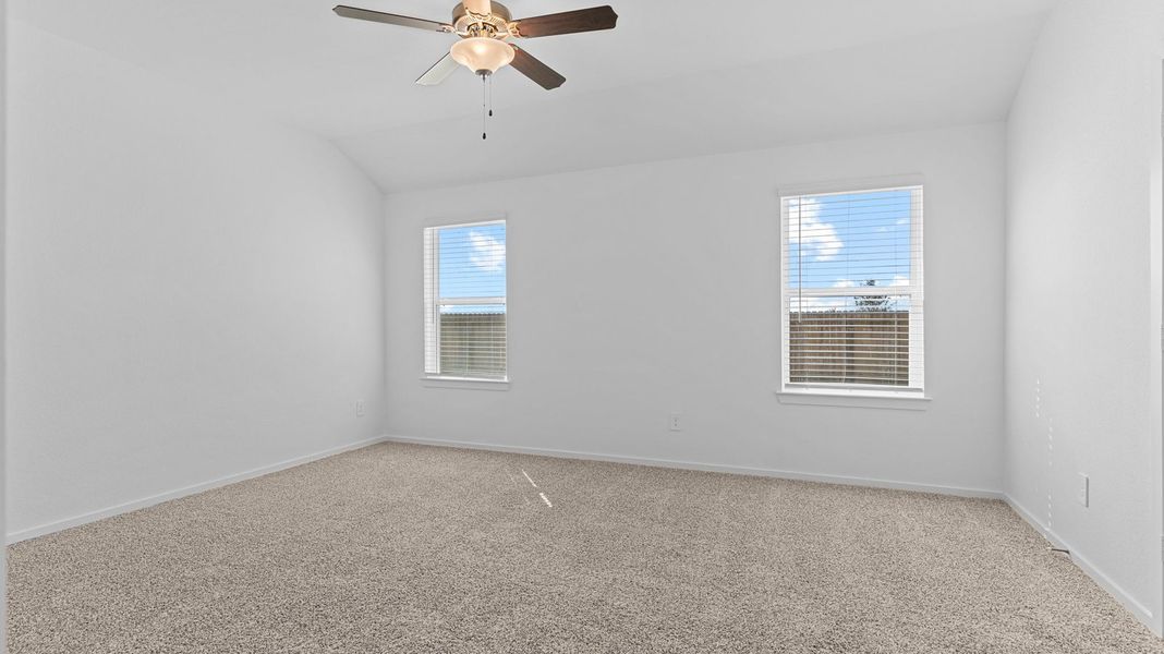 Spacious, unfurnished interior of a new home in Caldwell Crossing, Iowa Colony (Image 14). Spacious, unfurnished interior of a new home in Caldwell Crossing, Iowa Colony (Image 14).